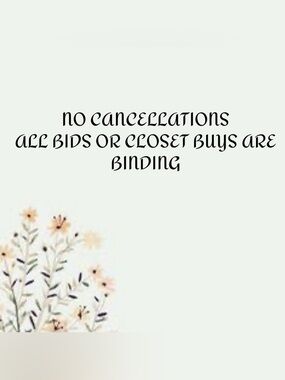 NO CANCELLATIONS